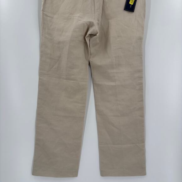 Polo Ralph Lauren Mens 32x30 Beige Linen Silk Blend Classic Fit Pants NWT - Picture 9 of 9